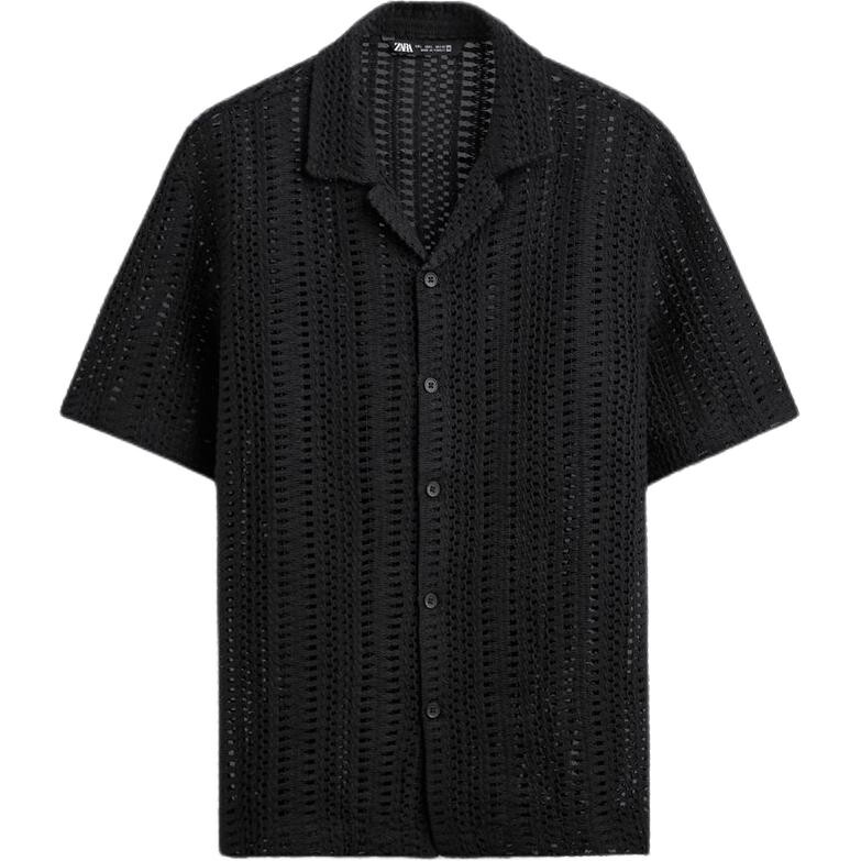 Рубашка мужская черная Zara, черный
Рубашка мужская черная Zara, черный
