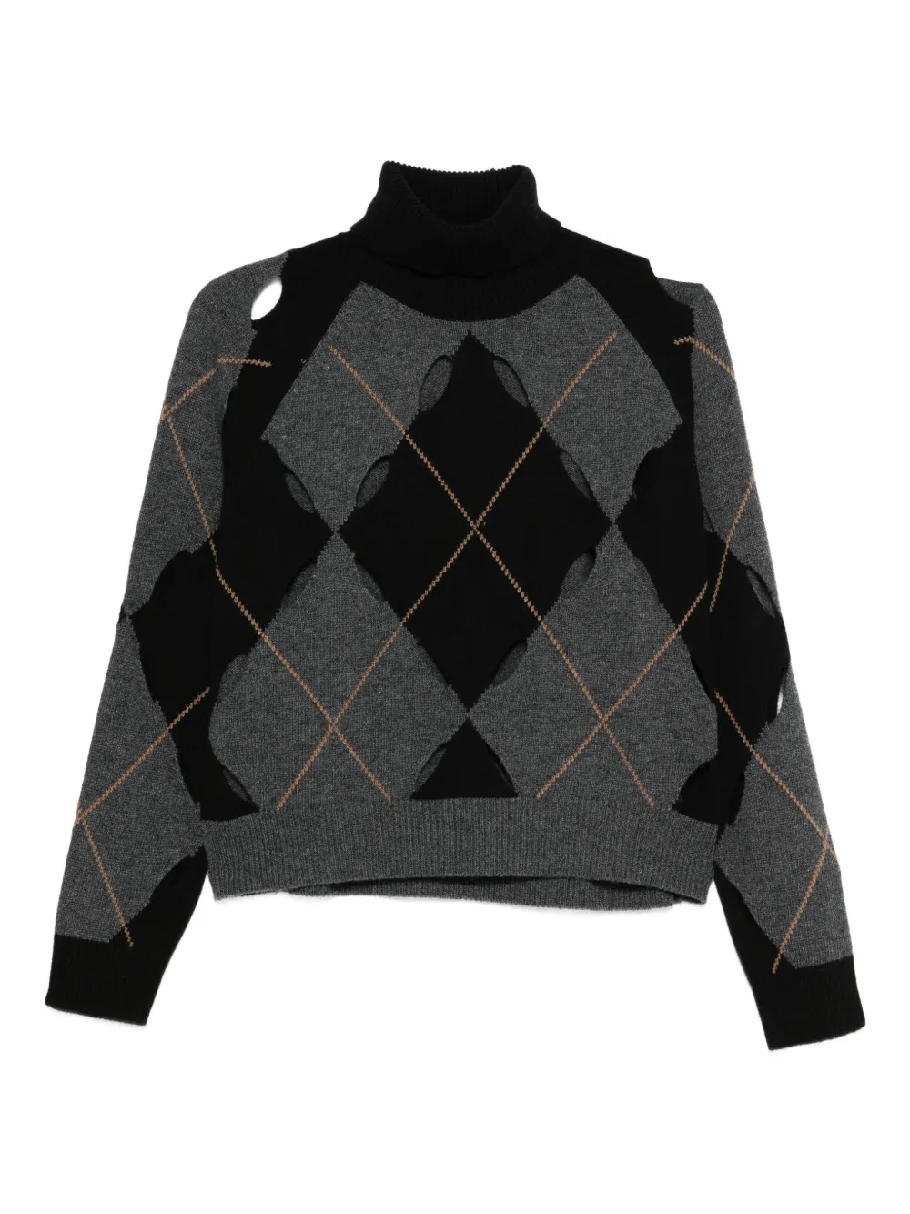 Свитер с аргонским узором и вырезами Jucca Approved, серый
Свитер с аргонским узором и вырезами Jucca Approved, серый