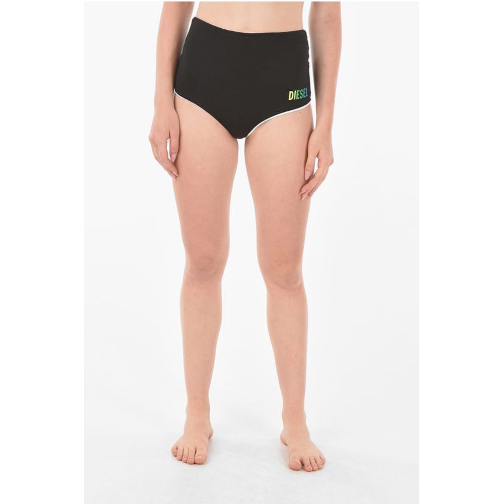 Плавки бикини с высокой талией и напечатанным логотипом Diesel, Black
Плавки бикини с высокой талией и напечатанным логотипом Diesel, Black