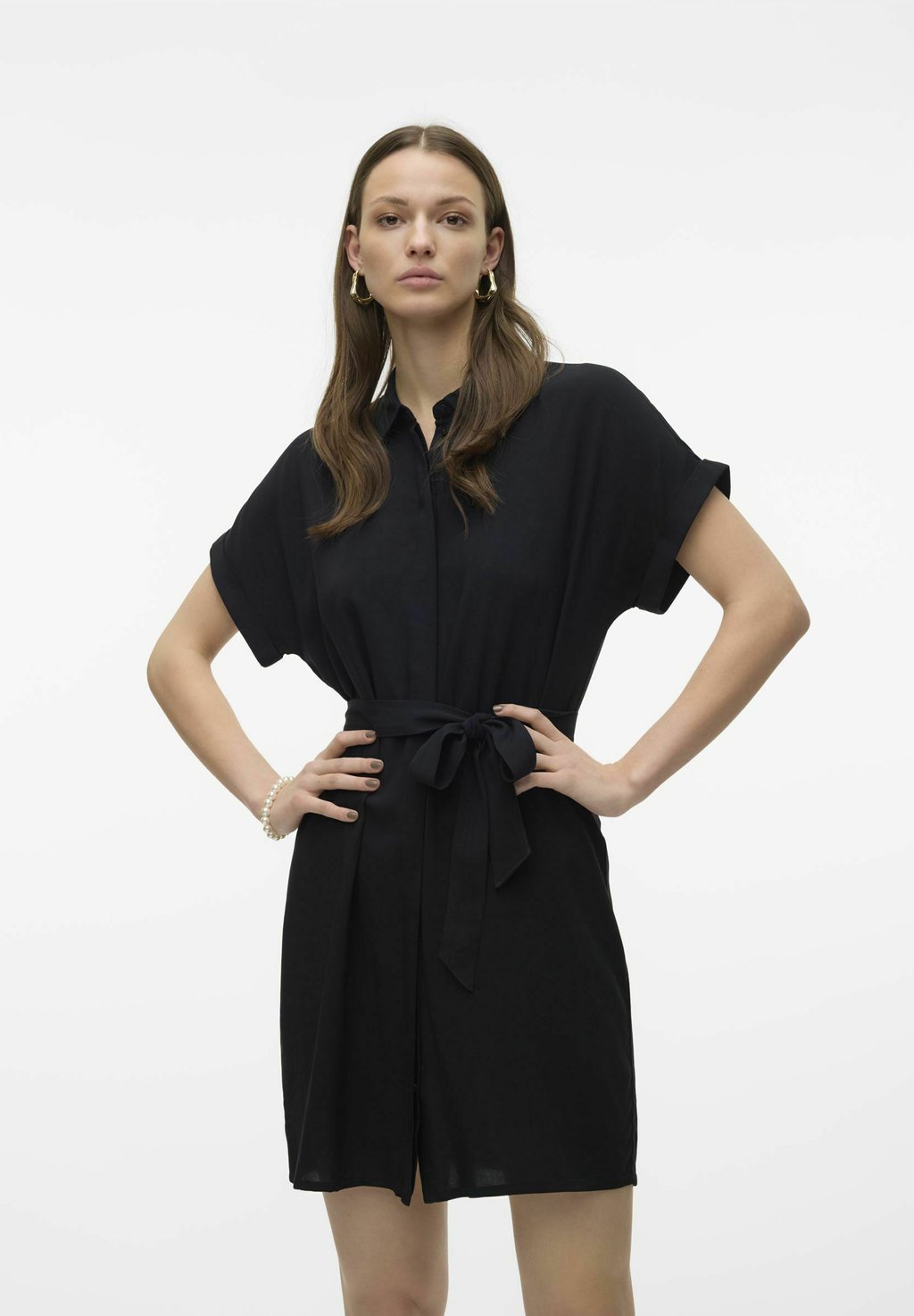 Платье-рубашка VMEASY Vero Moda, черный
Платье-рубашка VMEASY Vero Moda, черный