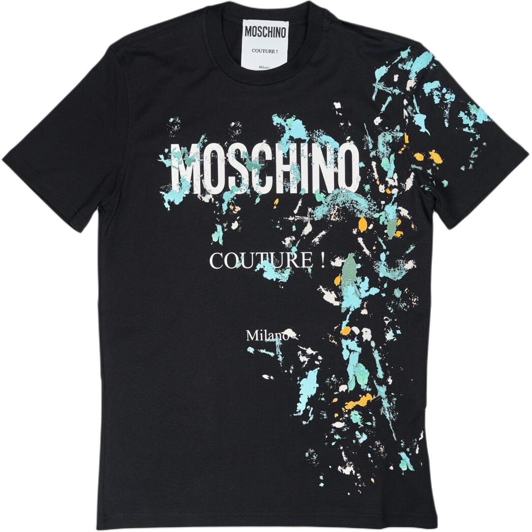 Футболка мужская черная MOSCHINO 
Футболка мужская черная MOSCHINO