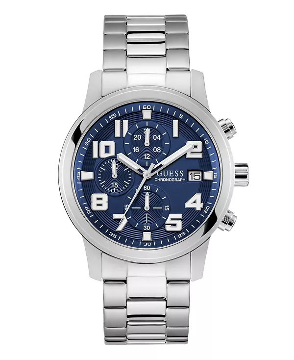 Мужские часы-хронограф из нержавеющей стали серебристого цвета, 44 мм Guess, silver-tone
Мужские часы-хронограф из нержавеющей стали серебристого цвета, 44 мм Guess, silver-tone
