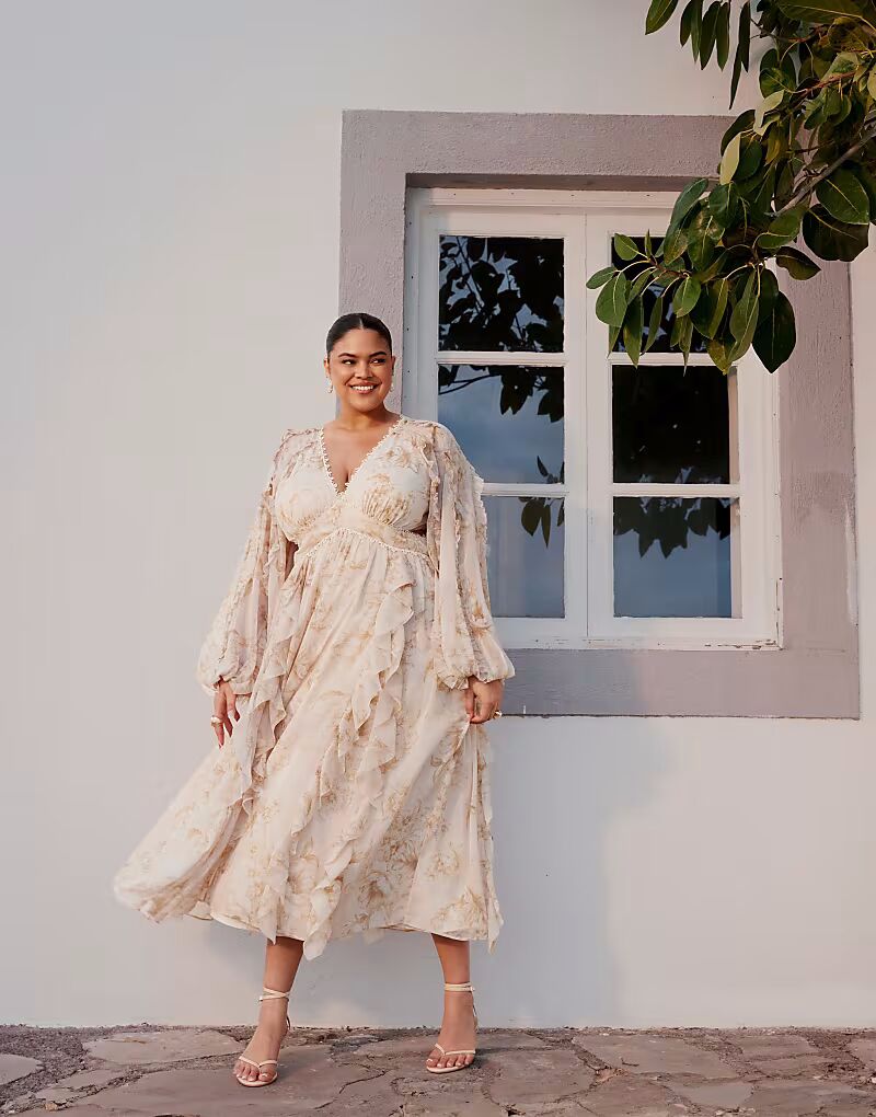 Платье миди ASOS DESIGN Curve с кружевными вставками и вырезом, с нежным цветочным принтом ASOS Curve
Платье миди ASOS DESIGN Curve с кружевными вставками и вырезом, с нежным цветочным принтом ASOS Curve