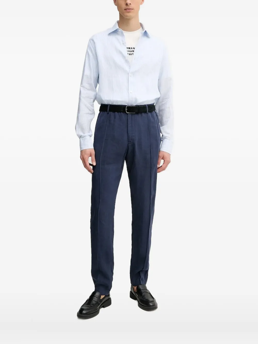 Льняная рубашка в полоску Paul & Shark, синий
Льняная рубашка в полоску Paul & Shark, синий