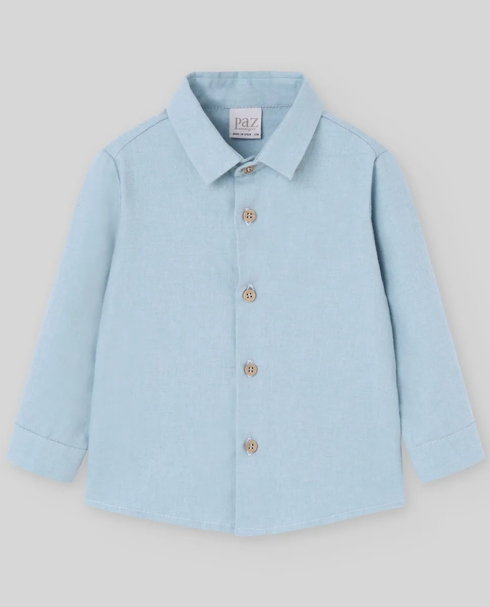 Детская рубашка однотонная коллекция Кинта Paz Rodríguez, светло-голубой
Детская рубашка однотонная коллекция Кинта Paz Rodríguez, светло-голубой