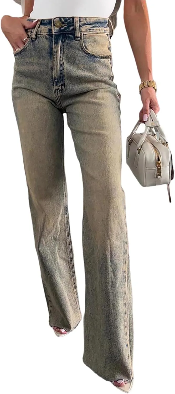 Женские джинсы Vintage High Waisted с прямыми штанинами TACSTRUN
Женские джинсы Vintage High Waisted с прямыми штанинами TACSTRUN