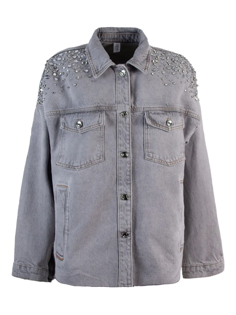 Джинсовый жакет с кристаллами LIU JO, серый
Джинсовый жакет с кристаллами LIU JO, серый