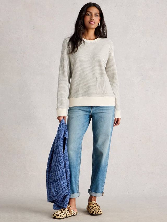 Джемпер с полосками и круглым вырезом White Stuff, White/Multi
Джемпер с полосками и круглым вырезом White Stuff, White/Multi