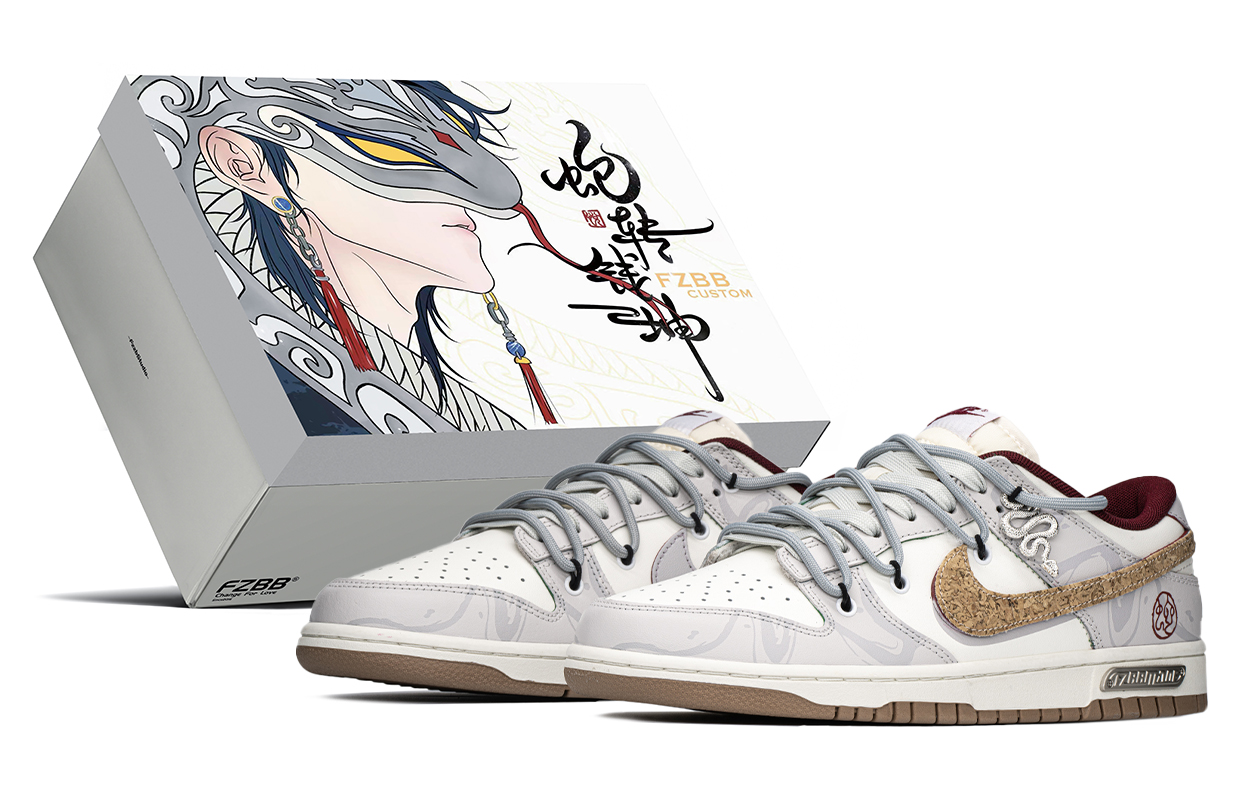 Nike Кроссовки для скейтбординга Dunk, легкие, противоскользящие и износостойкие, мужские, белые, серые 
Nike Кроссовки для скейтбординга Dunk, легкие, противоскользящие и износостойкие, мужские, белые, серые