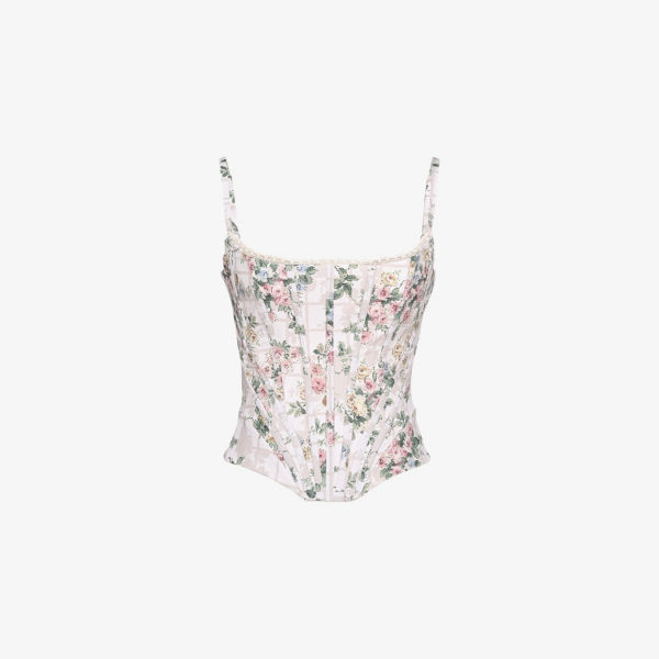 Топ корсетный House Of Cb Cadie с принтом в виде лент, бежевый
Топ корсетный House Of Cb Cadie с принтом в виде лент, бежевый