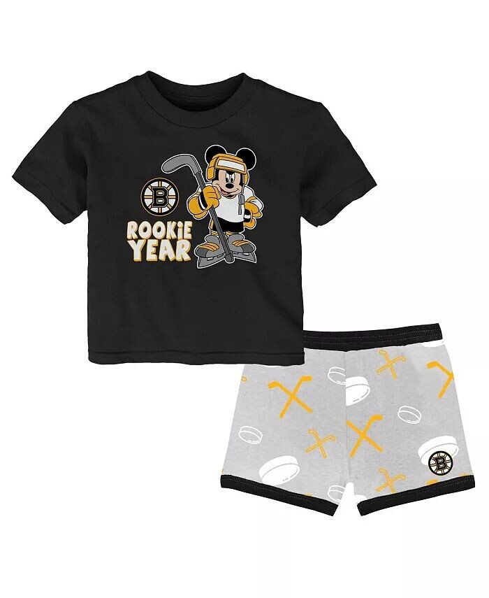 Комплект футболок и шорт для малышей Boston Bruins Disney Rookie Year Outerstuff, черный
Комплект футболок и шорт для малышей Boston Bruins Disney Rookie Year Outerstuff, черный