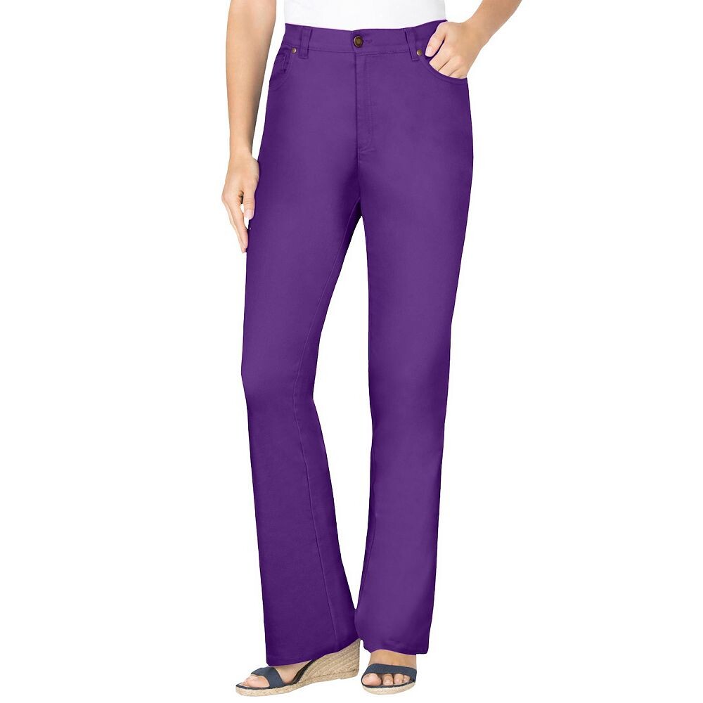Женщина в женских эластичных джинсах больших размеров Bootcut Woman Within, цвет Purple Orchid
Женщина в женских эластичных джинсах больших размеров Bootcut Woman Within, цвет Purple Orchid
