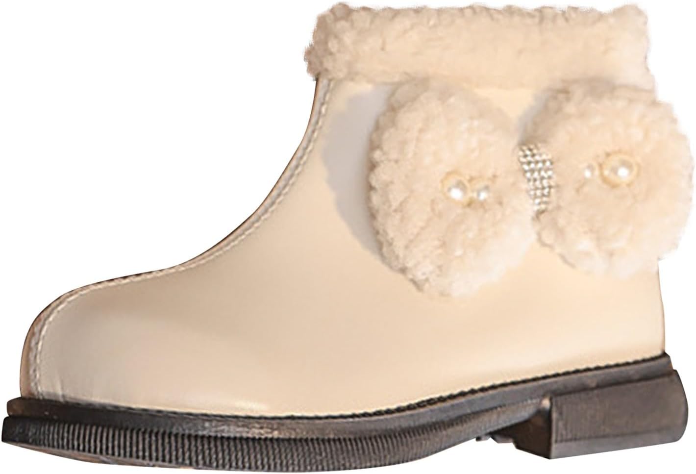 Детские плюшевые ботильоны на низком каблуке с милым бантом, для холодной погоды, боевые/снежные ботинки, удобные кожаные короткие ботинки с противоскользящей подошвой Generic, White
Детские плюшевые ботильоны на низком каблуке с милым бантом, для холодной погоды, боевые/снежные ботинки, удобные кожаные короткие ботинки с противоскользящей подошвой Generic, White