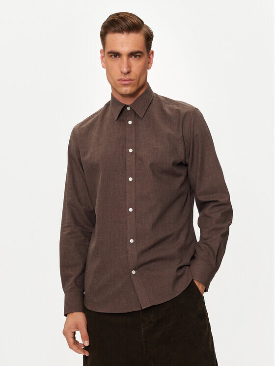 Рубашка узкого кроя Selected Homme, коричневый
Рубашка узкого кроя Selected Homme, коричневый