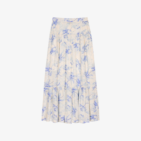Юбка Maje с цветочным принтом, синий
Юбка Maje с цветочным принтом, синий