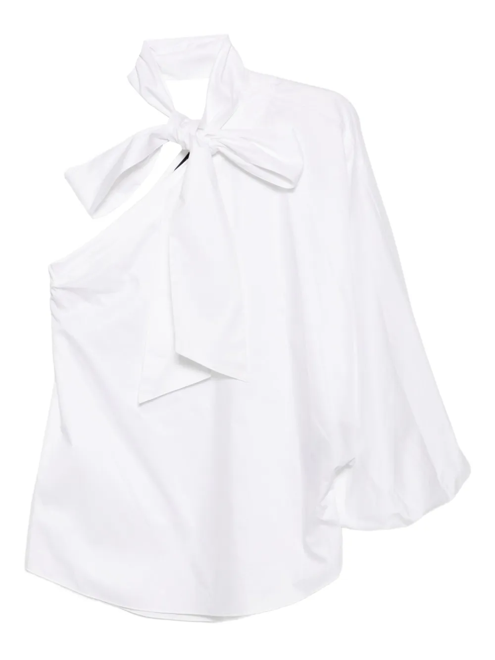 Блузка из поплина с одним рукавом и бантом KARL LAGERFELD, белый
Блузка из поплина с одним рукавом и бантом KARL LAGERFELD, белый