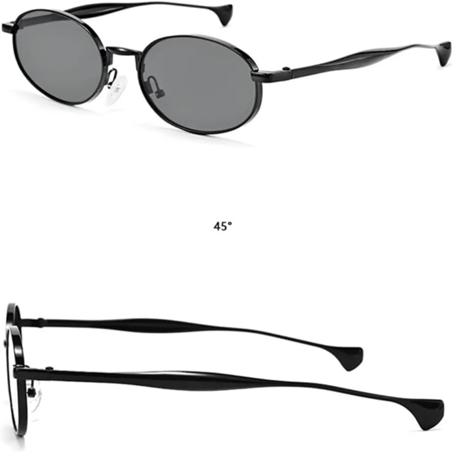 Винтажные металлические маленькие овальные женские солнцезащитные очки в стиле панк, модные, с зеленым градиентом, защита от УФ-излучения UV400 UUPTTPL, Gold Black
Винтажные металлические маленькие овальные женские солнцезащитные очки в стиле панк, модные, с зеленым градиентом, защита от УФ-излучения UV400 UUPTTPL, Gold Black