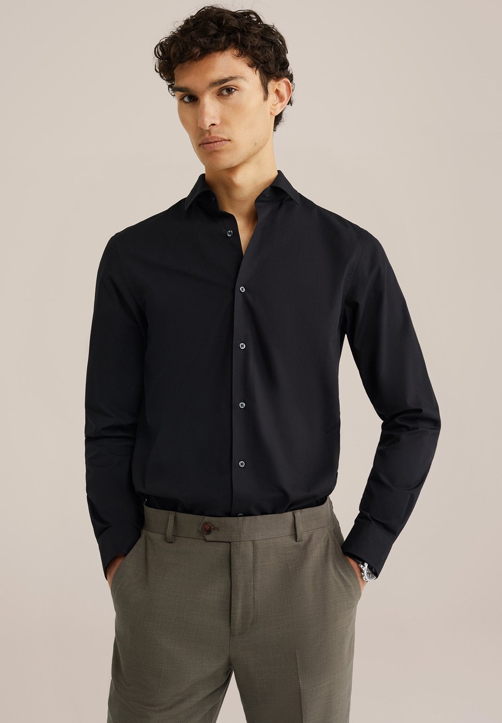 Элегантная рубашка WE Fashion, черный
Элегантная рубашка WE Fashion, черный