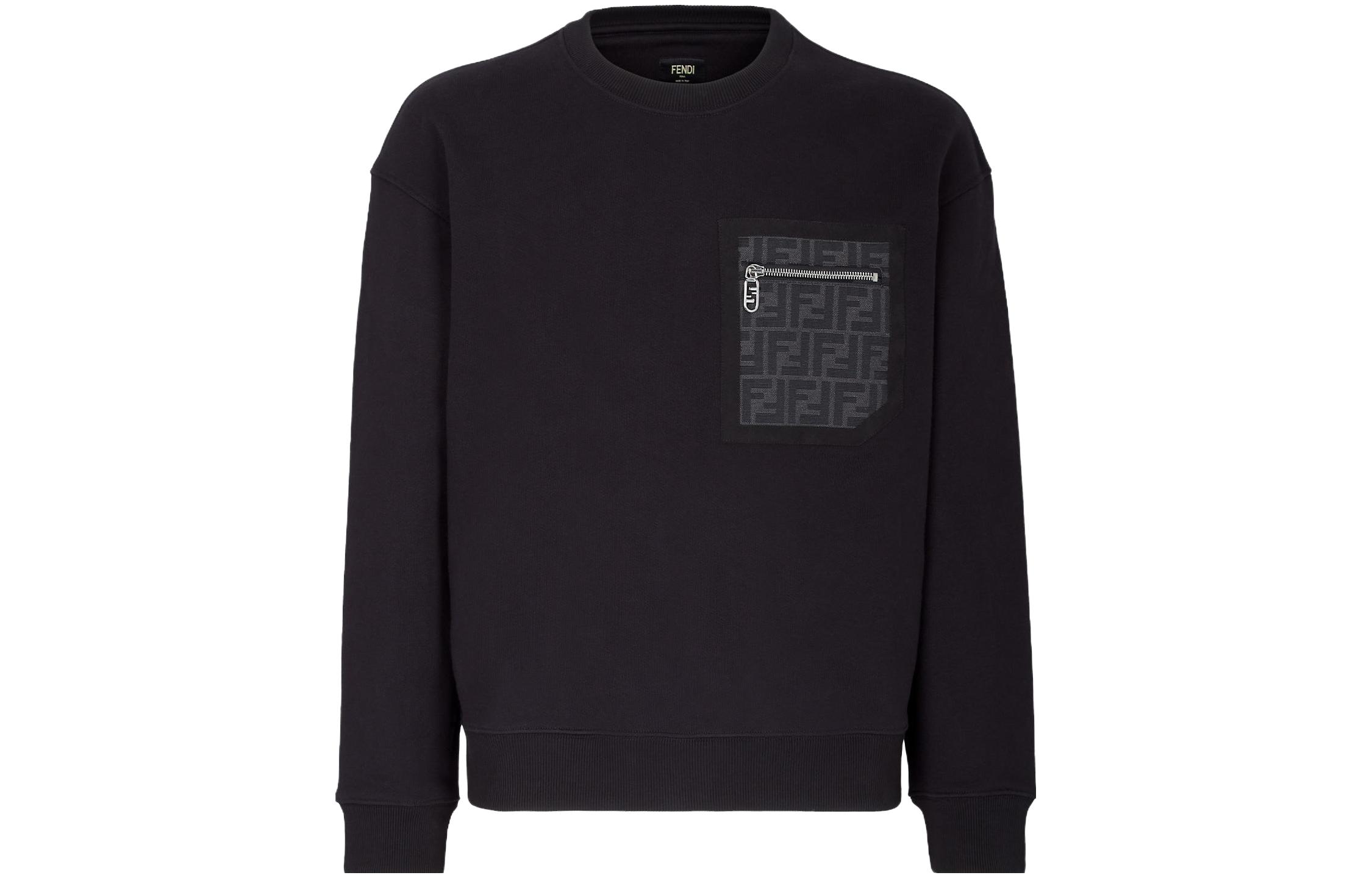 Футболка с длинными рукавами и круглым вырезом FENDI, черная
Футболка с длинными рукавами и круглым вырезом FENDI, черная