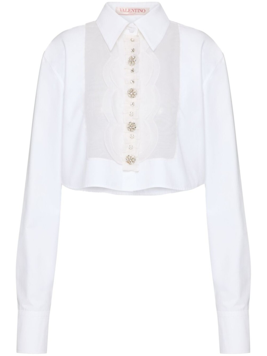Рубашка из поплина с вышивкой от Valentino Garavani, белый
Рубашка из поплина с вышивкой от Valentino Garavani, белый