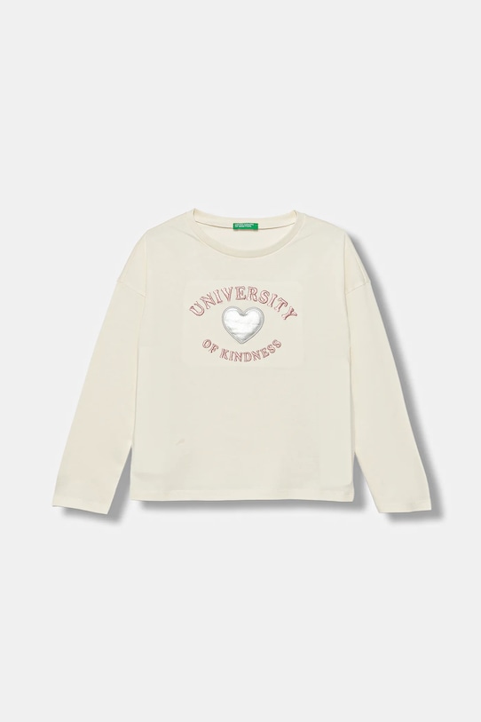 Детская хлопковая кофта с длинным рукавом United Colors Of Benetton, бежевый
Детская хлопковая кофта с длинным рукавом United Colors Of Benetton, бежевый