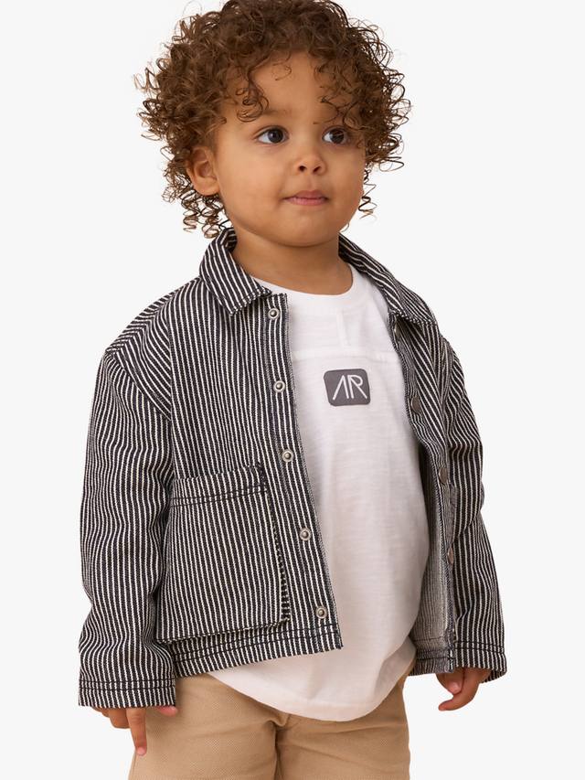 Повседневная хлопчатобумажная рубашка baby byron в полоску Angel & Rocket, темно-синий/белый 
Повседневная хлопчатобумажная рубашка baby byron в полоску Angel & Rocket, темно-синий/белый