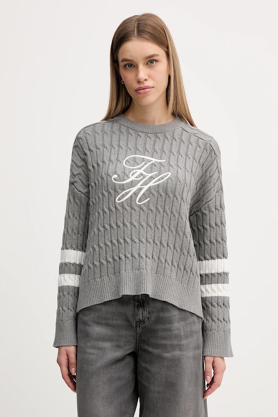 Хлопковый свитер Tommy Hilfiger, серый
Хлопковый свитер Tommy Hilfiger, серый