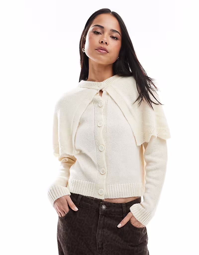 Мисс Селфридж имитация накидки кардиган на пуговицах кремового цвета Miss Selfridge
Мисс Селфридж имитация накидки кардиган на пуговицах кремового цвета Miss Selfridge