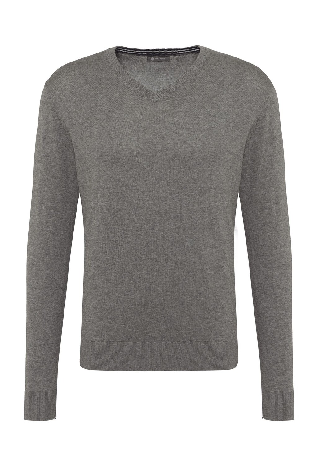 Мужской хлопковый свитер с V-образным вырезом Galeria, цвет Grau Melange
Мужской хлопковый свитер с V-образным вырезом Galeria, цвет Grau Melange