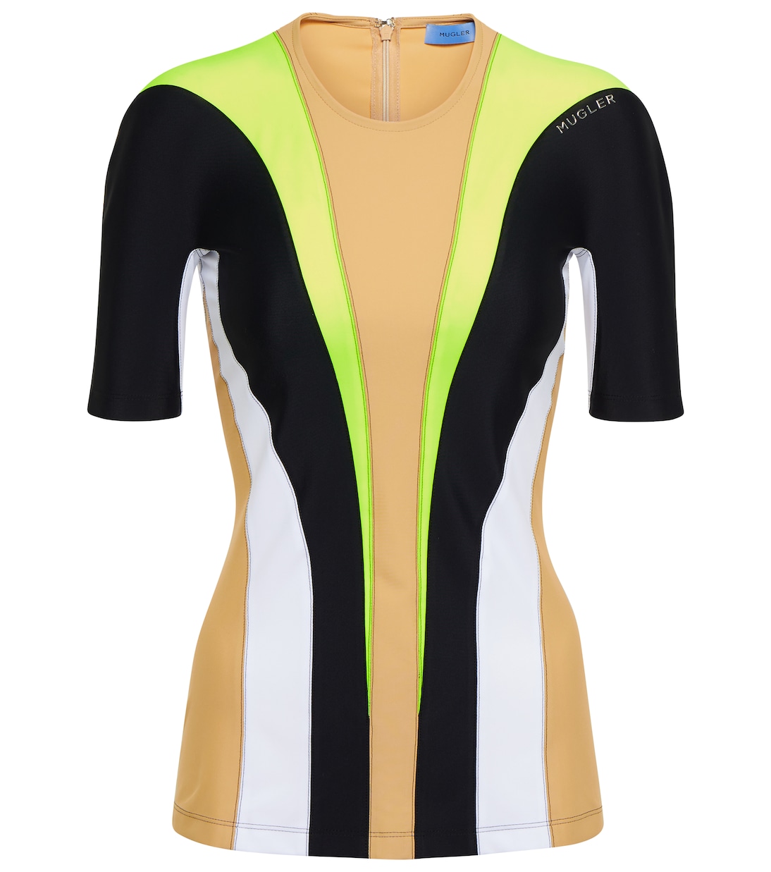 Полосатый топ с логотипом Mugler, Multico Neon Yellow
Полосатый топ с логотипом Mugler, Multico Neon Yellow