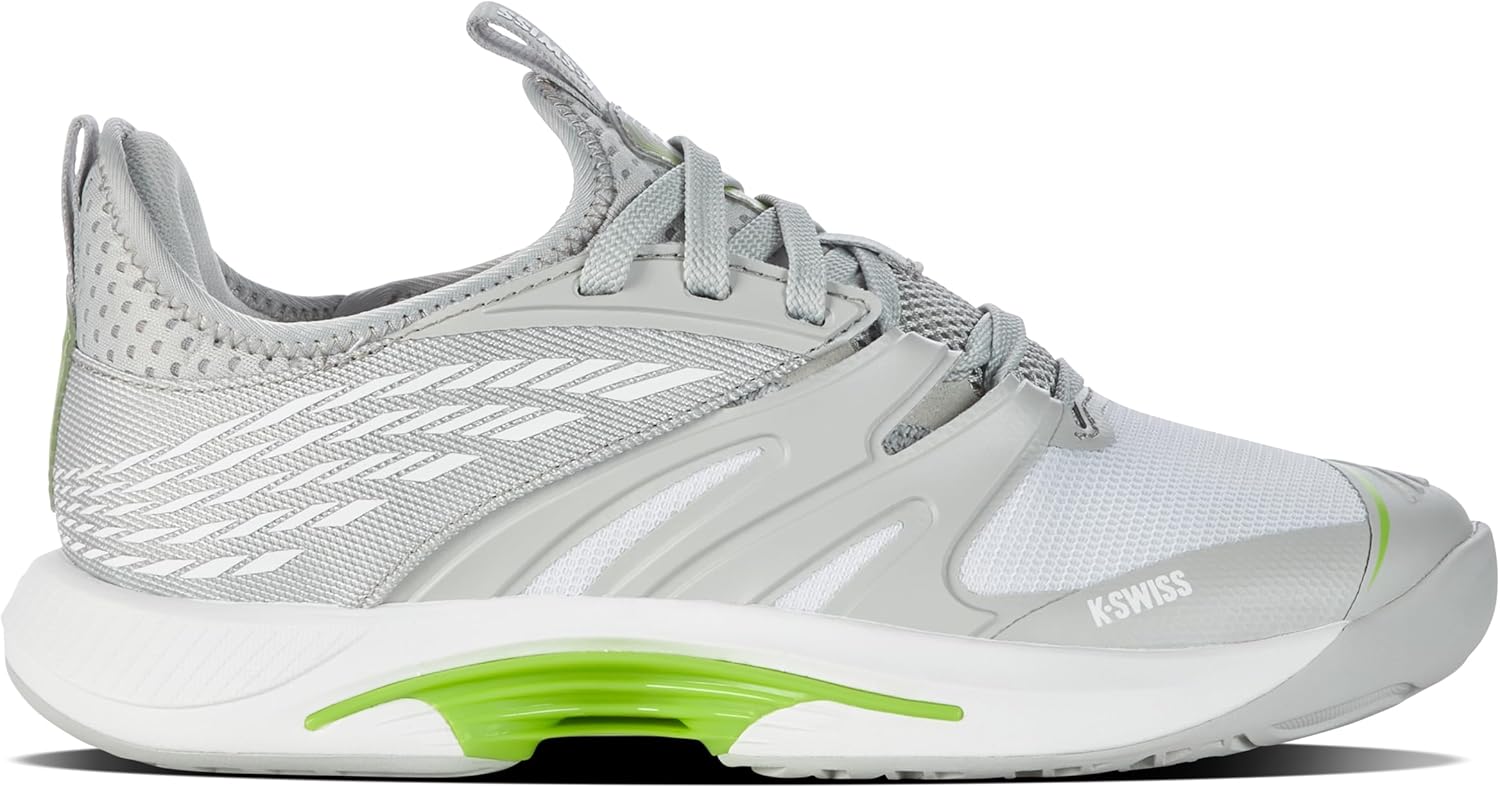 Мужские теннисные кроссовки K-Swiss SpeedTrac, белый/зеленый/фиолетовый/серый
Мужские теннисные кроссовки K-Swiss SpeedTrac, белый/зеленый/фиолетовый/серый