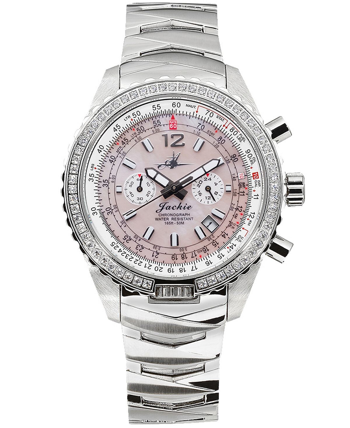 Женские многофункциональные часы Jackie Chronograph с браслетом из нержавеющей стали серебристого цвета, 41-1/2 мм Abingdon Co.
Женские многофункциональные часы Jackie Chronograph с браслетом из нержавеющей стали серебристого цвета, 41-1/2 мм Abingdon Co.