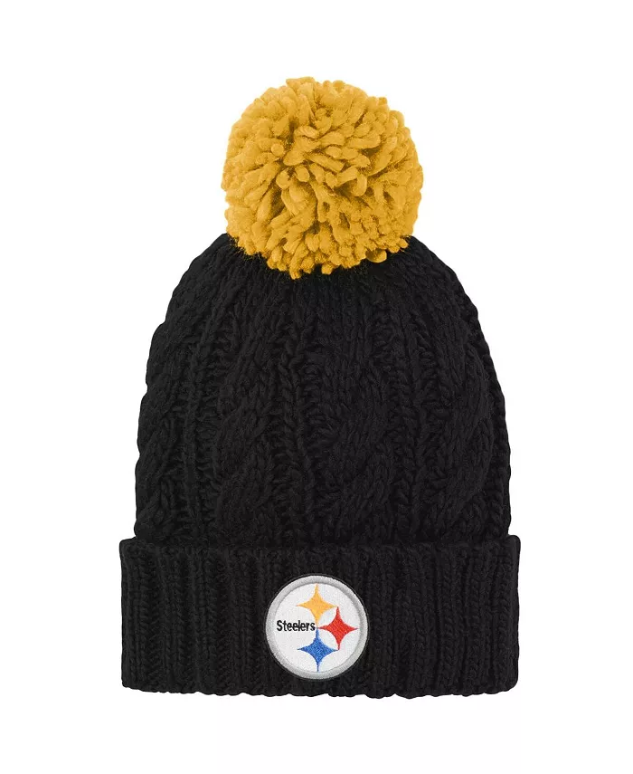 Черная вязаная шапка с помпоном и резинкой Big Girls Pittsburgh Steelers Team Cable Cuffed Knit Hat with Pom Outerstuff
Черная вязаная шапка с помпоном и резинкой Big Girls Pittsburgh Steelers Team Cable Cuffed Knit Hat with Pom Outerstuff