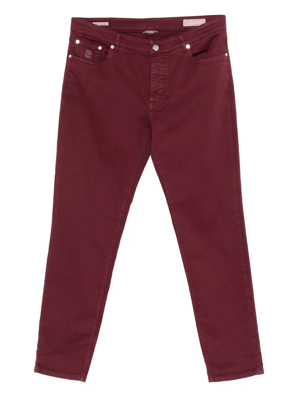 Джинсы с вышитым логотипом Brunello Cucinelli, красный
Джинсы с вышитым логотипом Brunello Cucinelli, красный