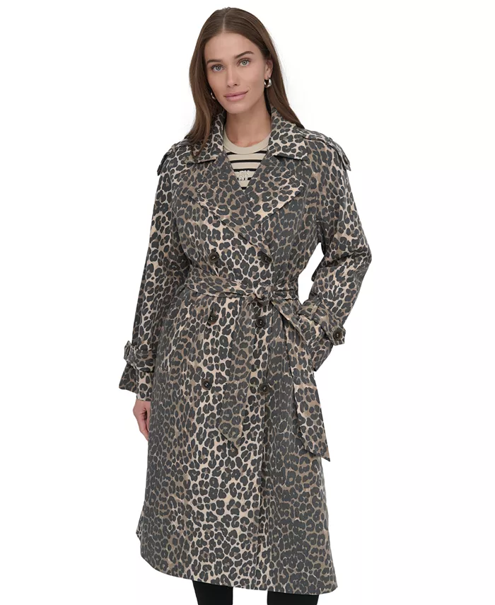 Женское двубортное тренчкотто с поясом DKNY, коричневый
Женское двубортное тренчкотто с поясом DKNY, коричневый