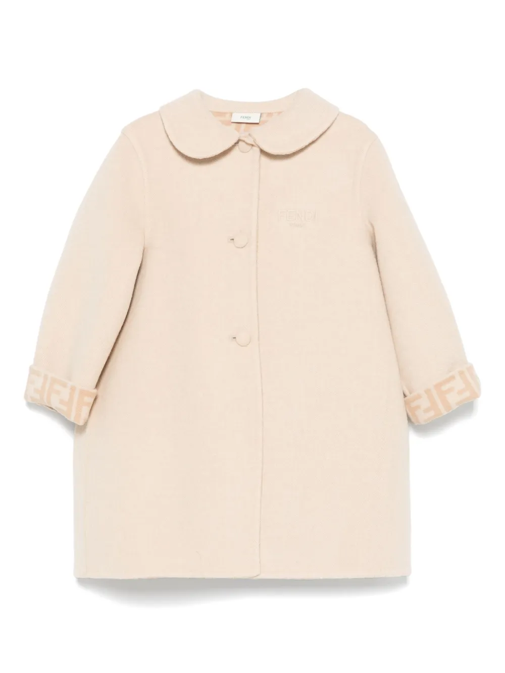 Пальто А-силуэта FENDI KIDS, нейтральный
Пальто А-силуэта FENDI KIDS, нейтральный