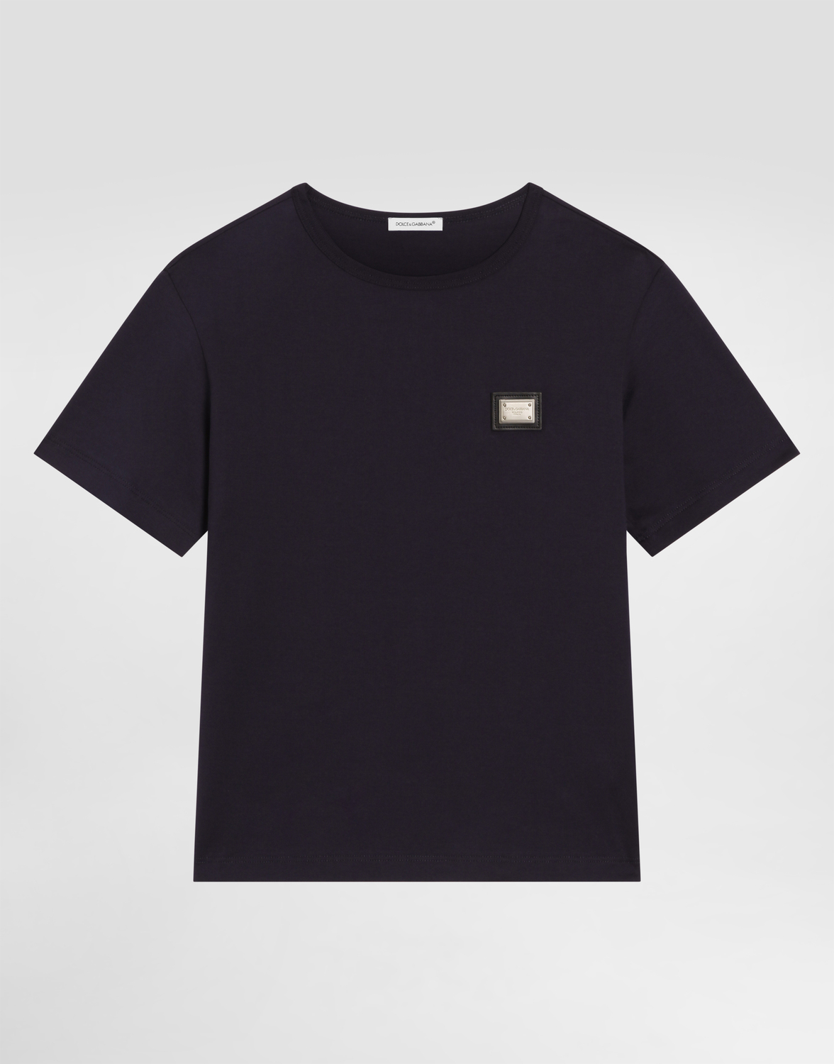 Футболка из джерси с логотипом на пластине DOLCE & GABBANA, синий
Футболка из джерси с логотипом на пластине DOLCE & GABBANA, синий