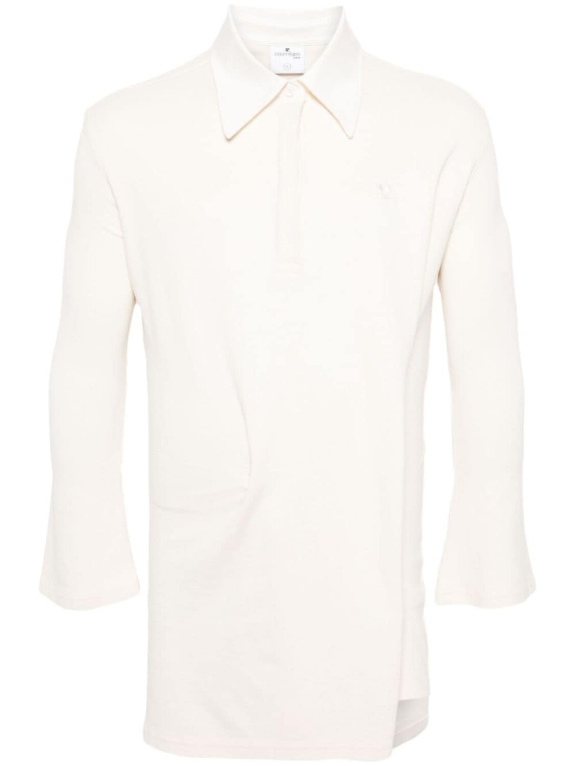 Платье с воротником поло и драпировкой Courrèges, белый
Платье с воротником поло и драпировкой Courrèges, белый