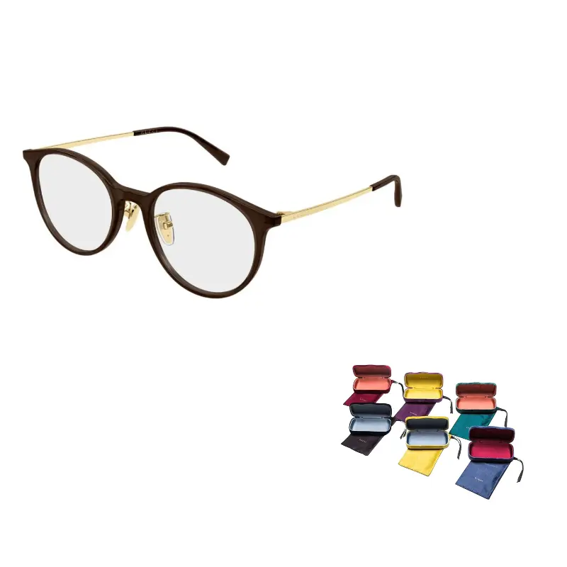 GUCCI Ацетатные круглые очки для зрения женские Black/Brown/Gray
GUCCI Ацетатные круглые очки для зрения женские Black/Brown/Gray