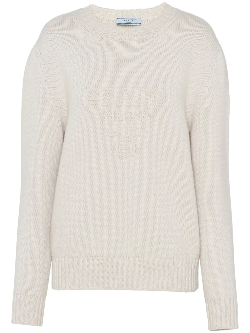 Джемпер с вышитым логотипом Prada, нейтральный
Джемпер с вышитым логотипом Prada, нейтральный