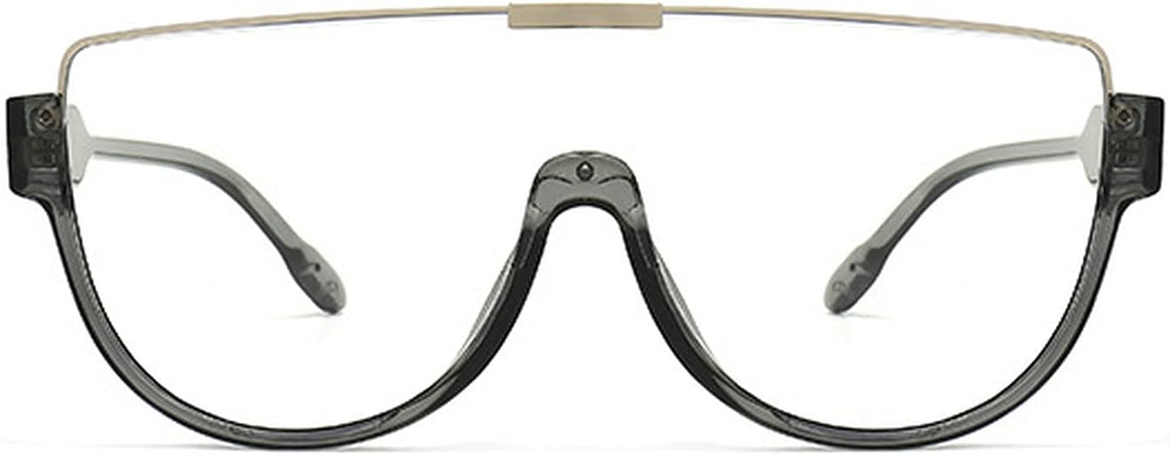 Большие солнцезащитные очки для женщин и мужчин, роскошные очки-маска в крупной оправе, защитные очки с плоской верхней частью, прозрачные очки для защиты глаз от УФ-излучения UV400 mincl, Gray&clear
Большие солнцезащитные очки для женщин и мужчин, роскошные очки-маска в крупной оправе, защитные очки с плоской верхней частью, прозрачные очки для защиты глаз от УФ-излучения UV400 mincl, Gray&clear