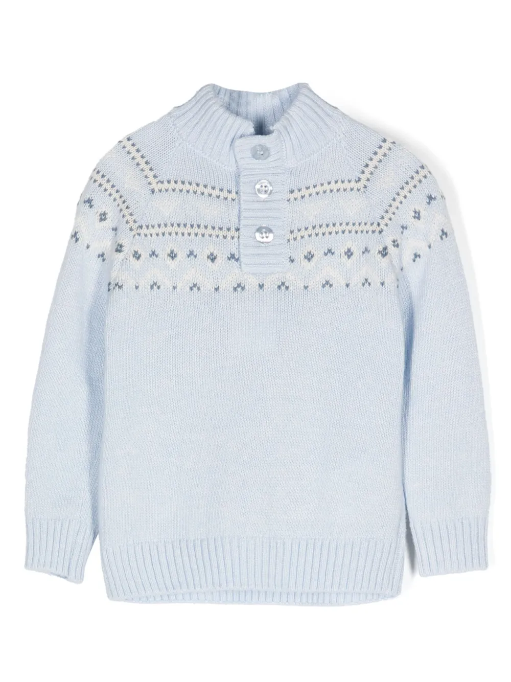 Свитер вязки интарсия Patachou, синий
Свитер вязки интарсия Patachou, синий