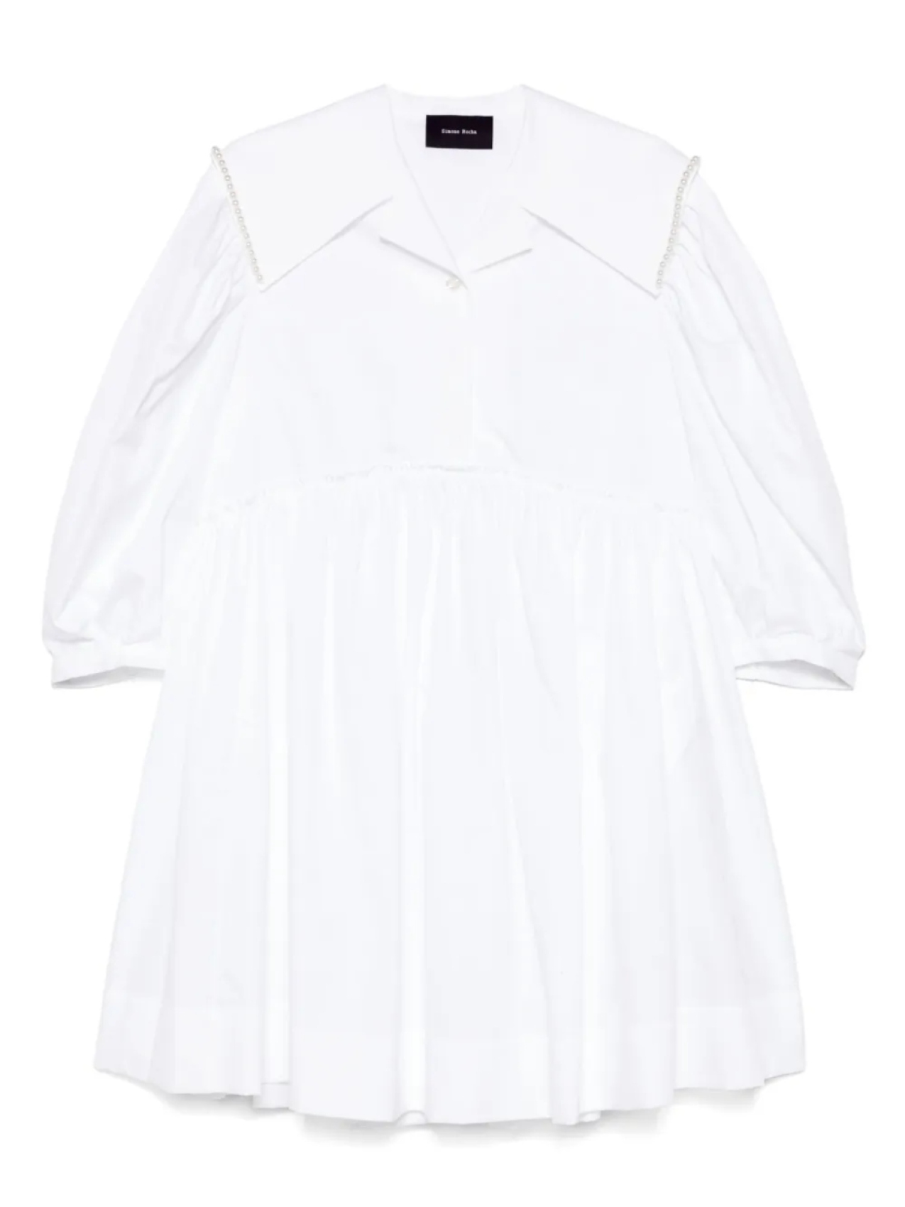 Платье мини с матросским воротником Simone Rocha, белый
Платье мини с матросским воротником Simone Rocha, белый