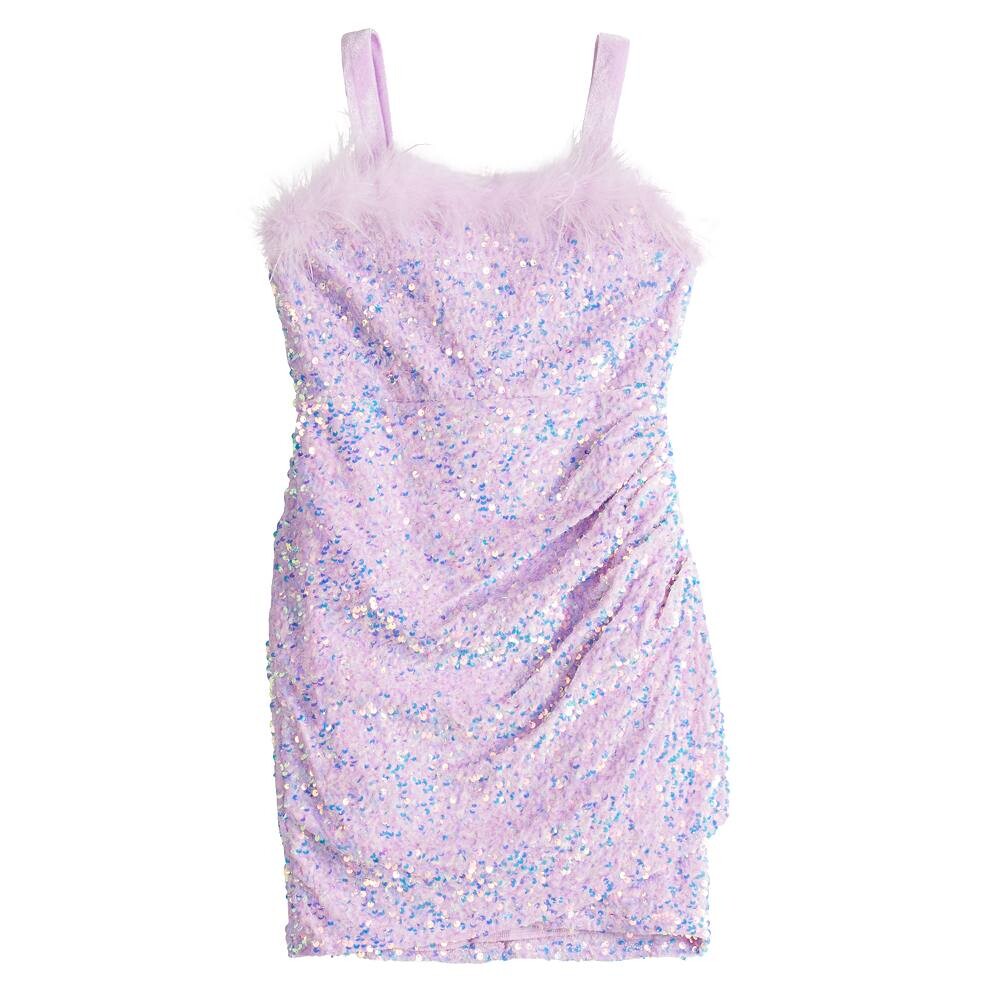 Платье с отделкой из искусственного меха и пайетками для девочек 7–16 лет с маками и розами Poppies & Roses, фиолетовый
Платье с отделкой из искусственного меха и пайетками для девочек 7–16 лет с маками и розами Poppies & Roses, фиолетовый