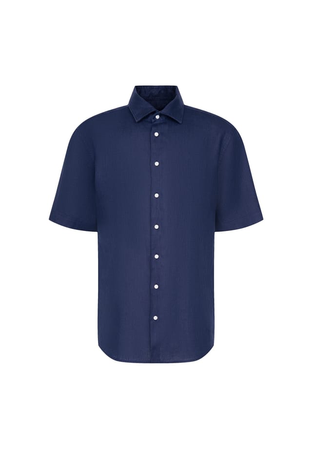 Рубашка деловая обычная Seidensticker, синий 
Рубашка деловая обычная Seidensticker, синий