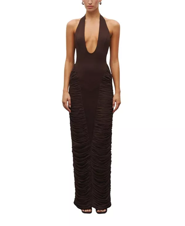 Скульптурное платье Heiress Beverly Hills, коричневый
Скульптурное платье Heiress Beverly Hills, коричневый