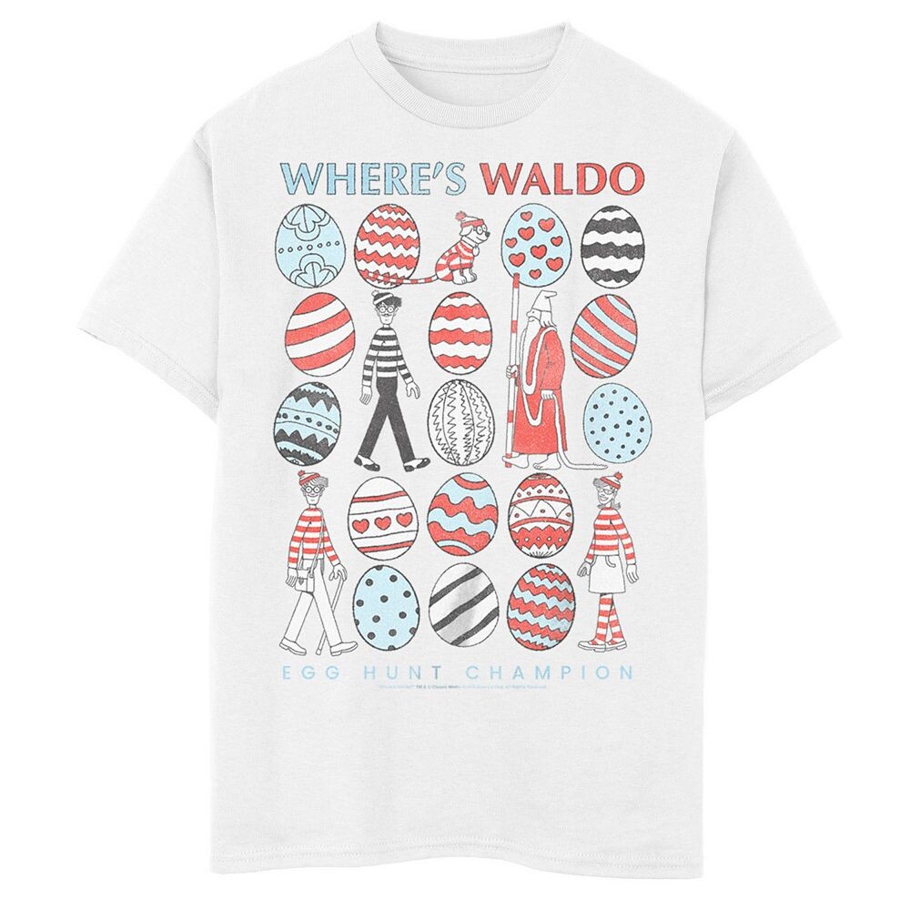 Футболка с рисунком «Где Уолдо пасхальные яйца» для мальчиков 8–20 лет Licensed Character, белый
Футболка с рисунком «Где Уолдо пасхальные яйца» для мальчиков 8–20 лет Licensed Character, белый