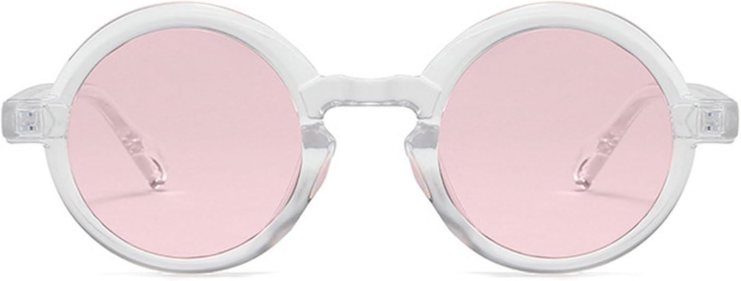 Ретро маленькие круглые солнцезащитные очки для женщин, модные сине-зеленые линзы, защита от УФ-излучения UV400, модные панк-солнцезащитные очки для мужчин mincl, Clear Light Pink
Ретро маленькие круглые солнцезащитные очки для женщин, модные сине-зеленые линзы, защита от УФ-излучения UV400, модные панк-солнцезащитные очки для мужчин mincl, Clear Light Pink