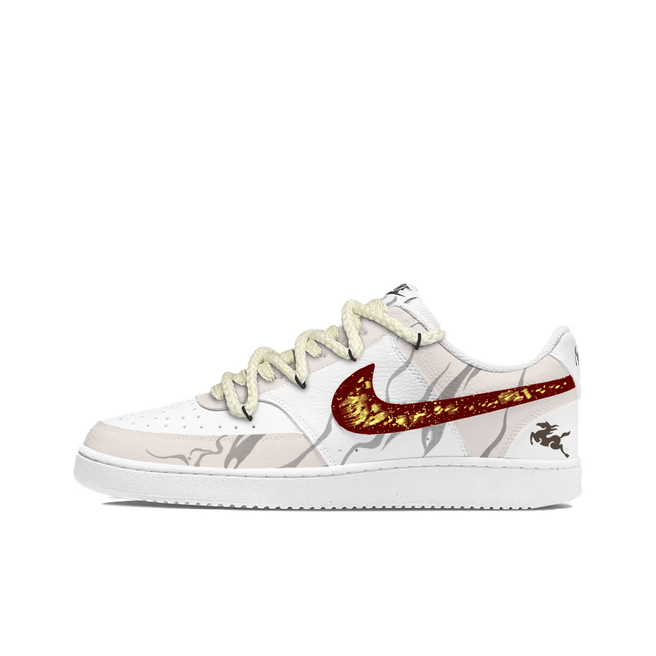 Nike Кроссовки Court Vision White Flame Rider Leather Lightweight And Breathable Low top мужские Gray/Red/Gold
Nike Кроссовки Court Vision White Flame Rider Leather Lightweight And Breathable Low top мужские Gray/Red/Gold