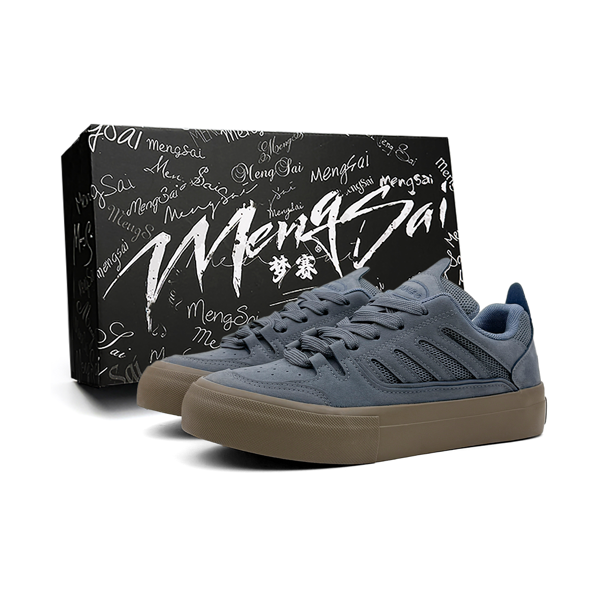 Mengsai Износостойкие, нескользящие, низкие кроссовки для скейтбординга, мужские, синие
Mengsai Износостойкие, нескользящие, низкие кроссовки для скейтбординга, мужские, синие